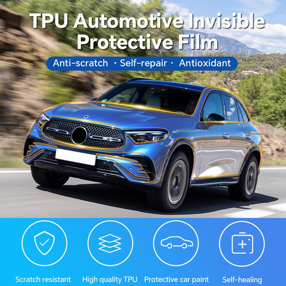 Full Car For Benz GLC X254 Base 2023-2024 Precut Paint Protection Gloss Film PPF