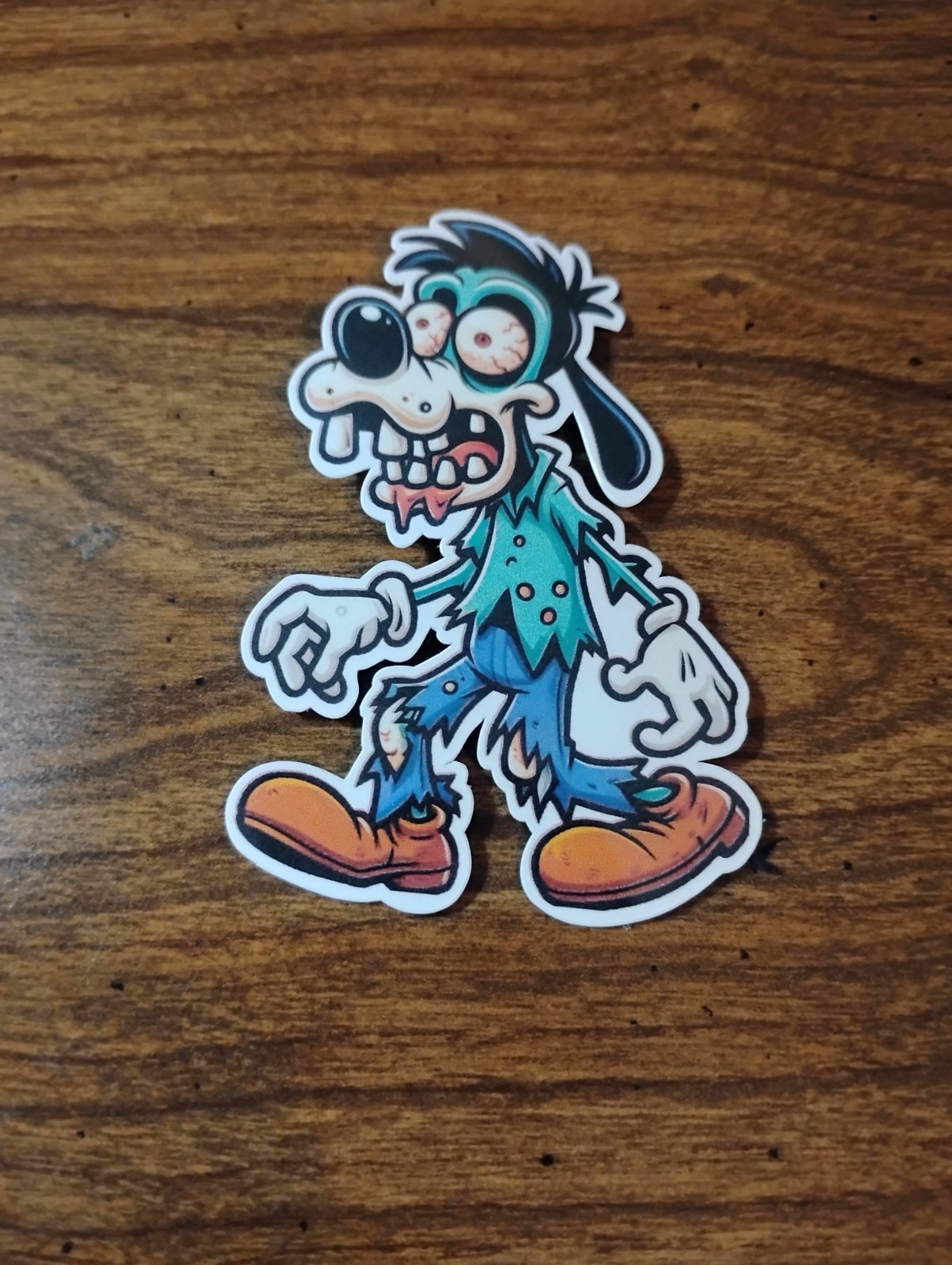 Zombie Goofy Humor Funny Vinyl Decal Sticker