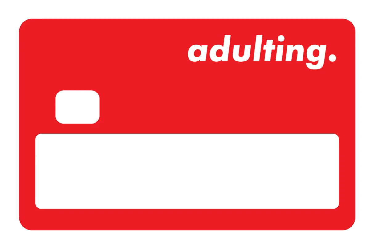 Adulting Funny Quote Novelty Card Skin 4 Pack Relatable Humor Millennial Decal