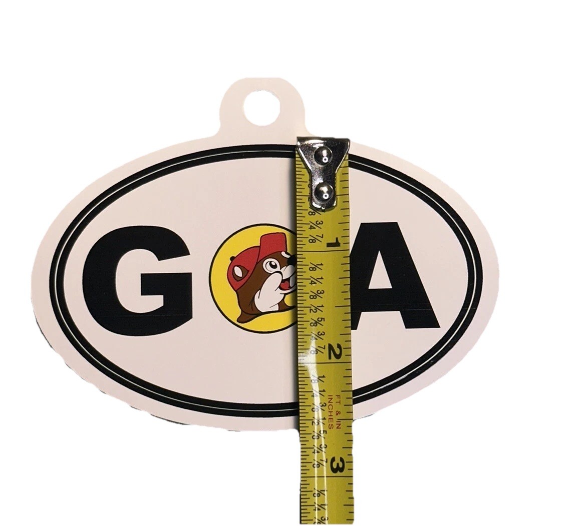 NEW Buc-ee's Logo Georgia Oval Decal Sticker 4” x 2.5” • Free Shipping