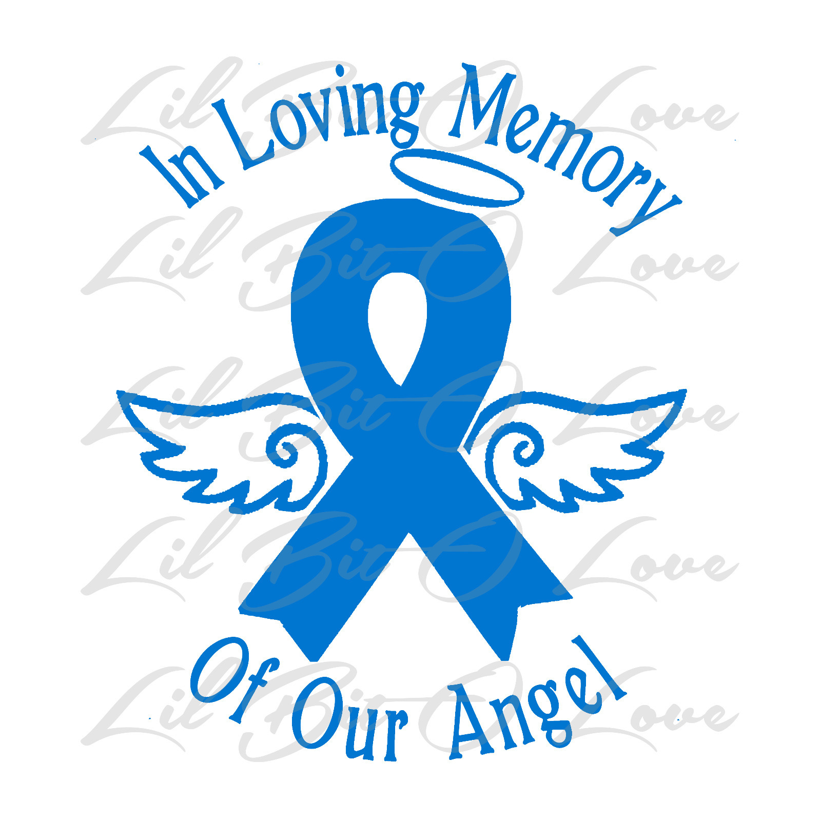 IN LOVING MEMORY OF OUR ANGEL VINYL DECAL STICKER INFANCY PREGNANCY BABY LOSS