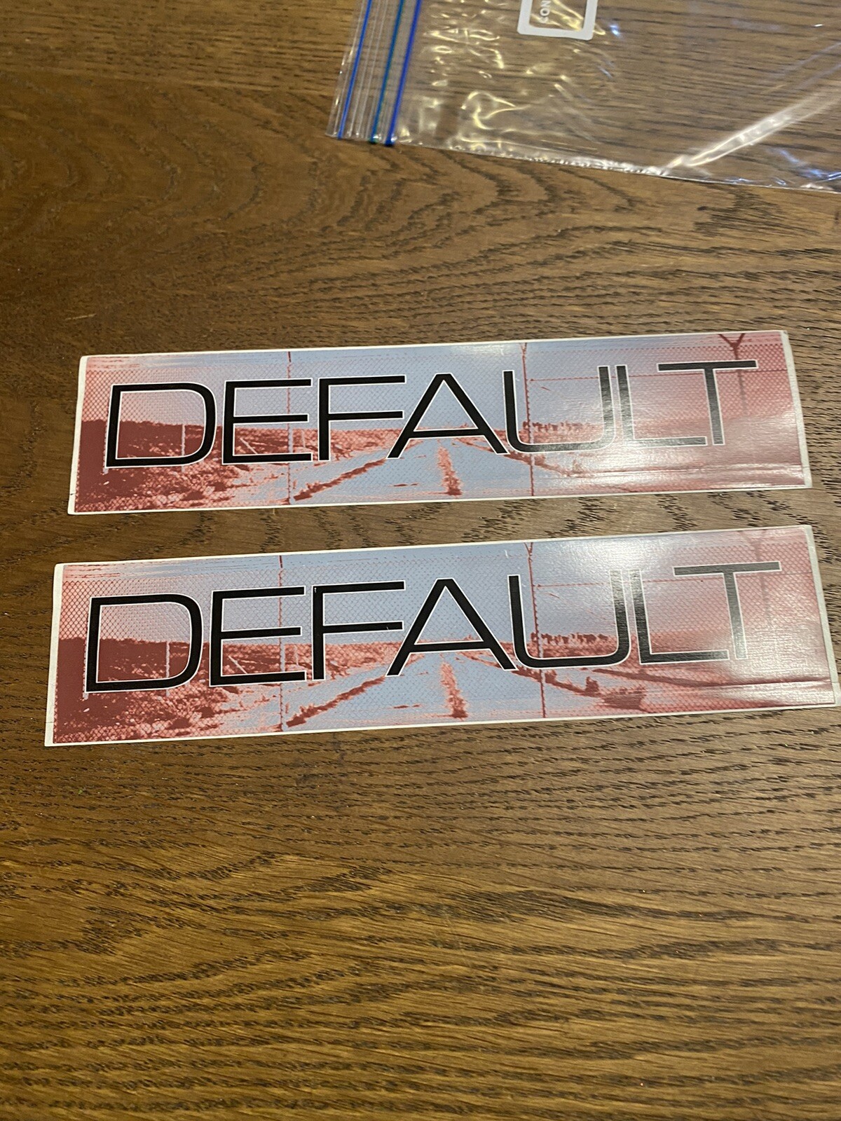 Vintage Default The Fallout 2001 Promo Sticker RARE NEW 9” Rock Band Lot Of 2