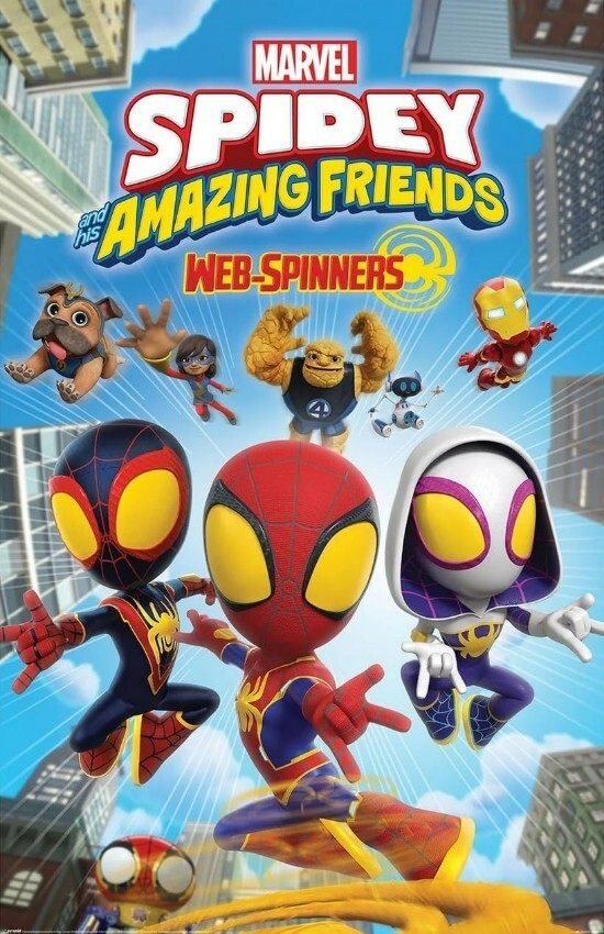SPIDEY AMAZING FRIENDS Wall Vinyl Decal Poster Print Removable Adhesive Backing