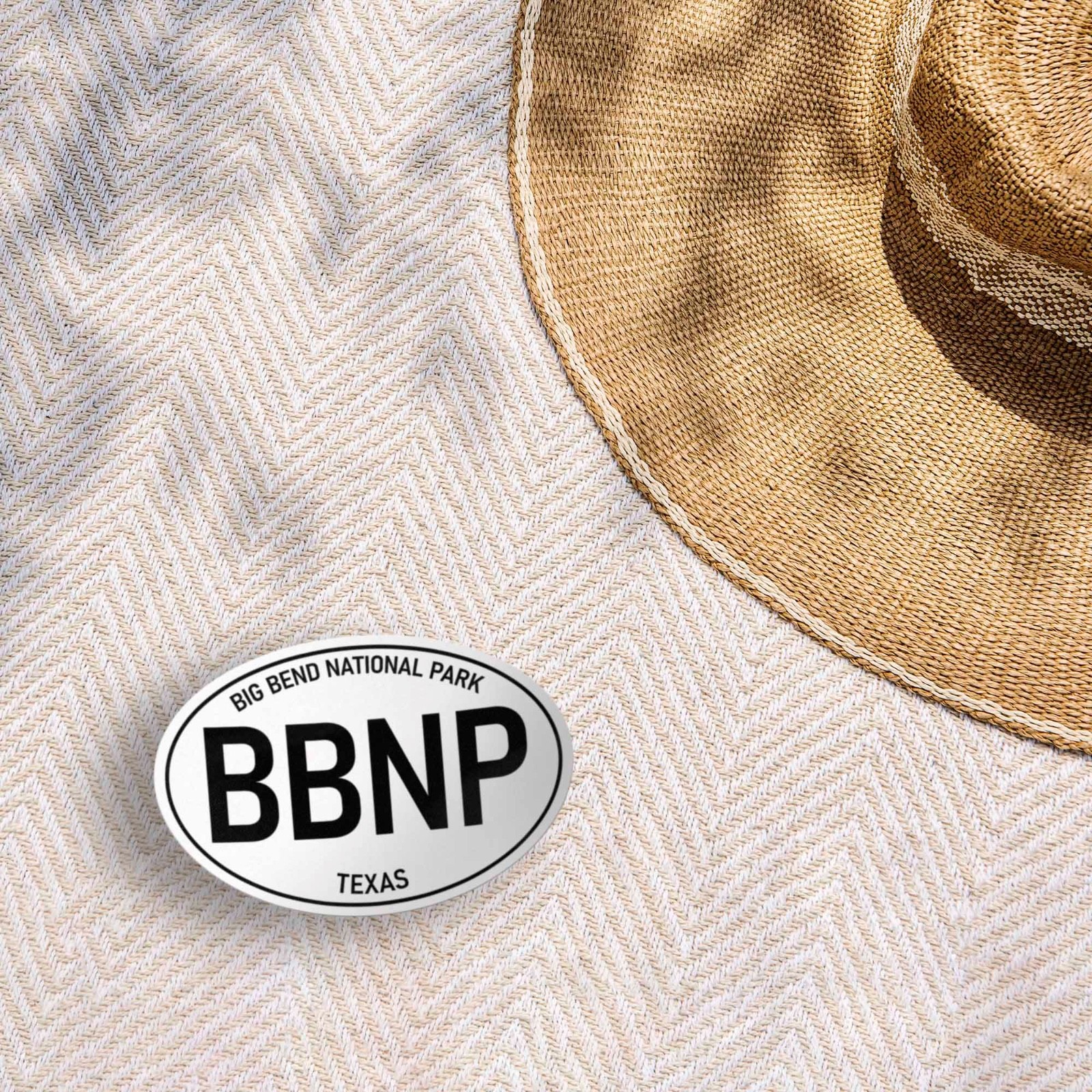 Big Bend National Park White Oval Bumper Sticker