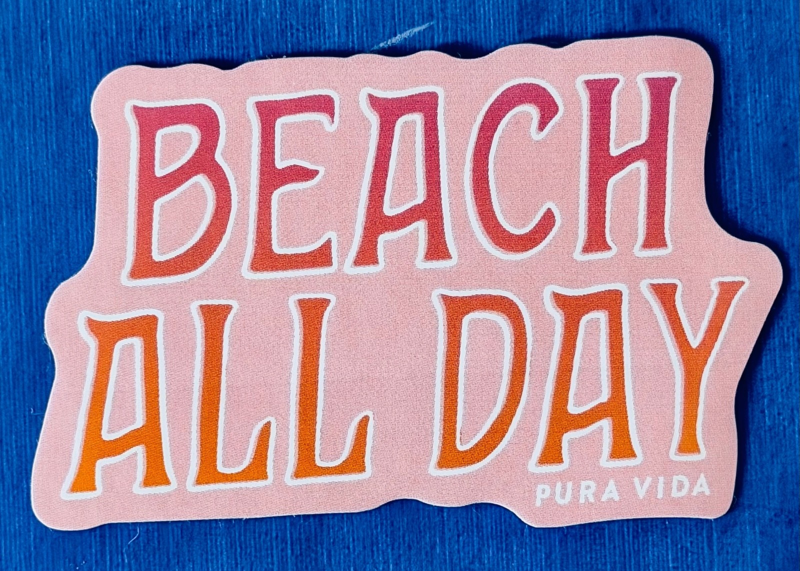 Pura Vida Sticker Beach Day with Logo NEW out of pack