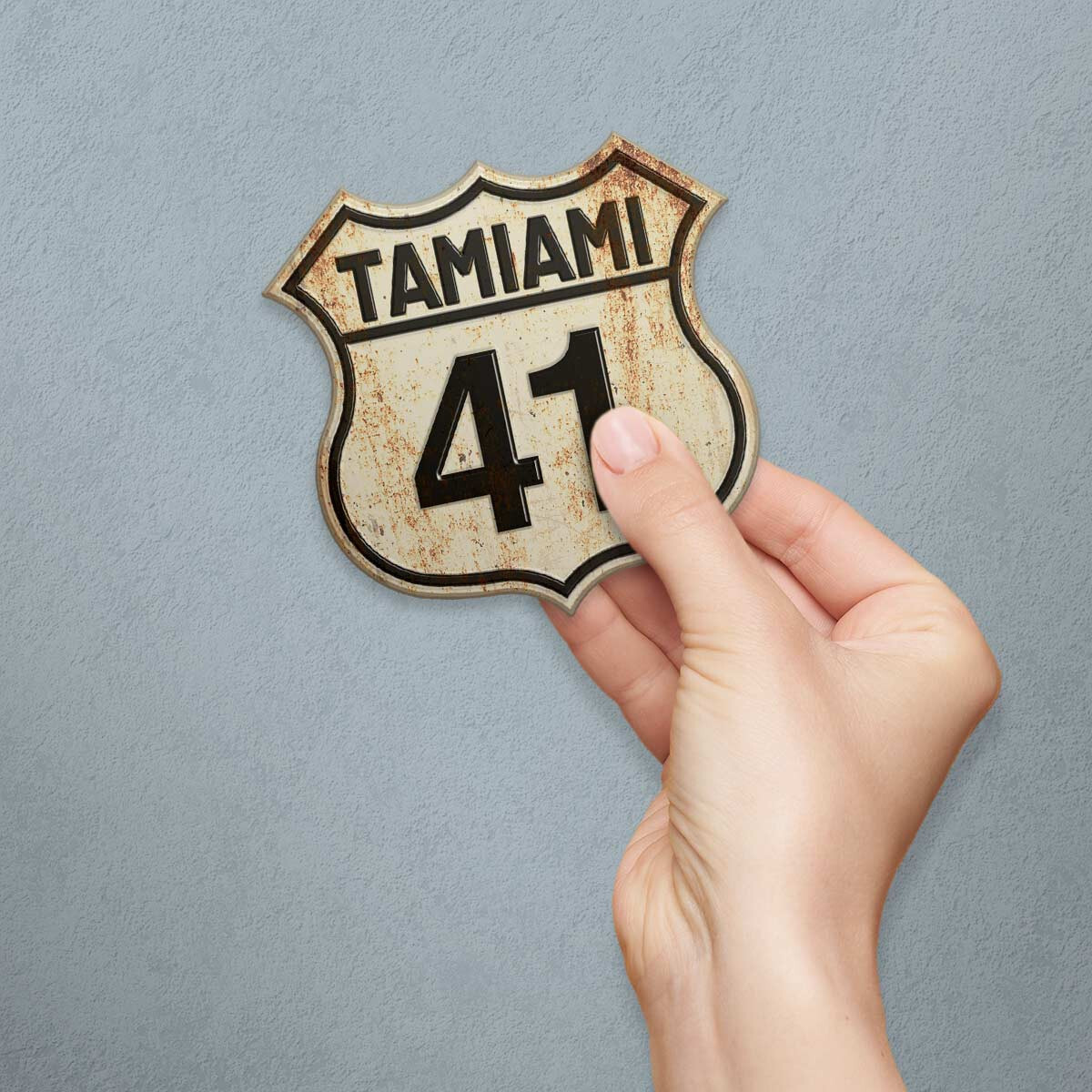 Vinyl Sticker; Tamiami Trail US 41 Florida State Die Cut Vinyl Sticker