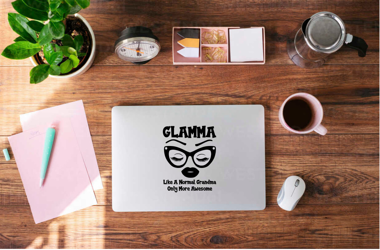 Glamma Sticker: Cool Grandma Decal for Awesome Grandmas! – 6507