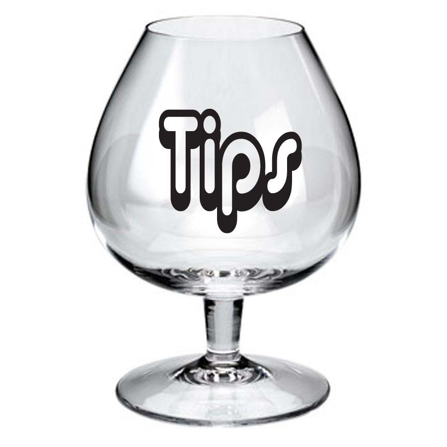 Make your Own TIPS Jar Vinyl Sticker Decal 3"w-5"w (Jar not Included)