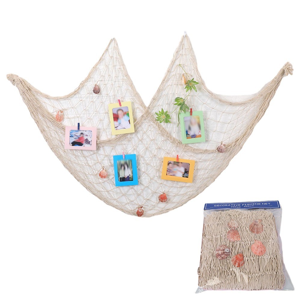 Fish Net Decoration Beautifully Handcrafted With Shells And Elegant Eco Friendly