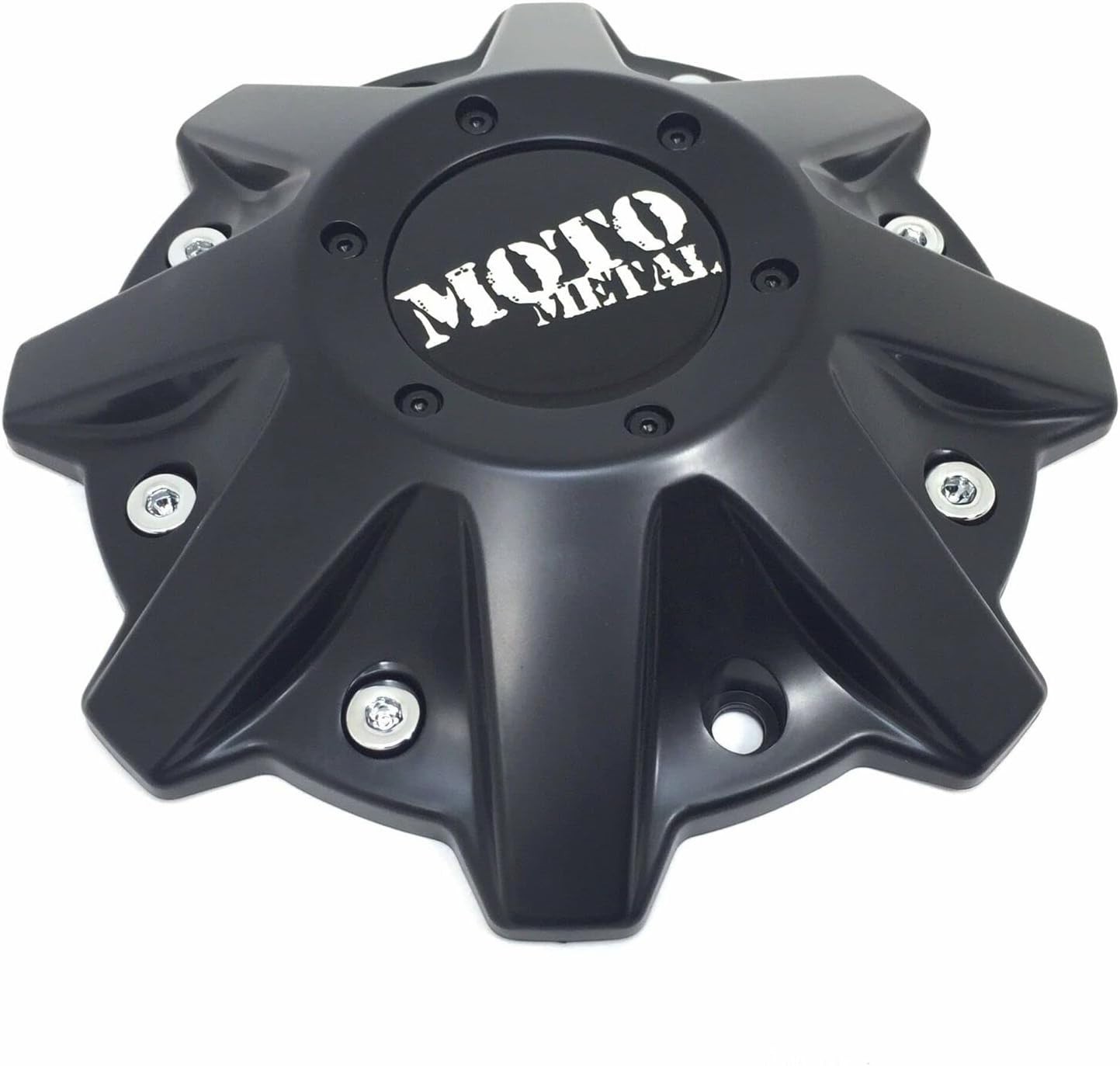 Moto Metal Satin Black Center Cap 8-3/8"OD Closed for MO970 MO201 MO479L214SBO
