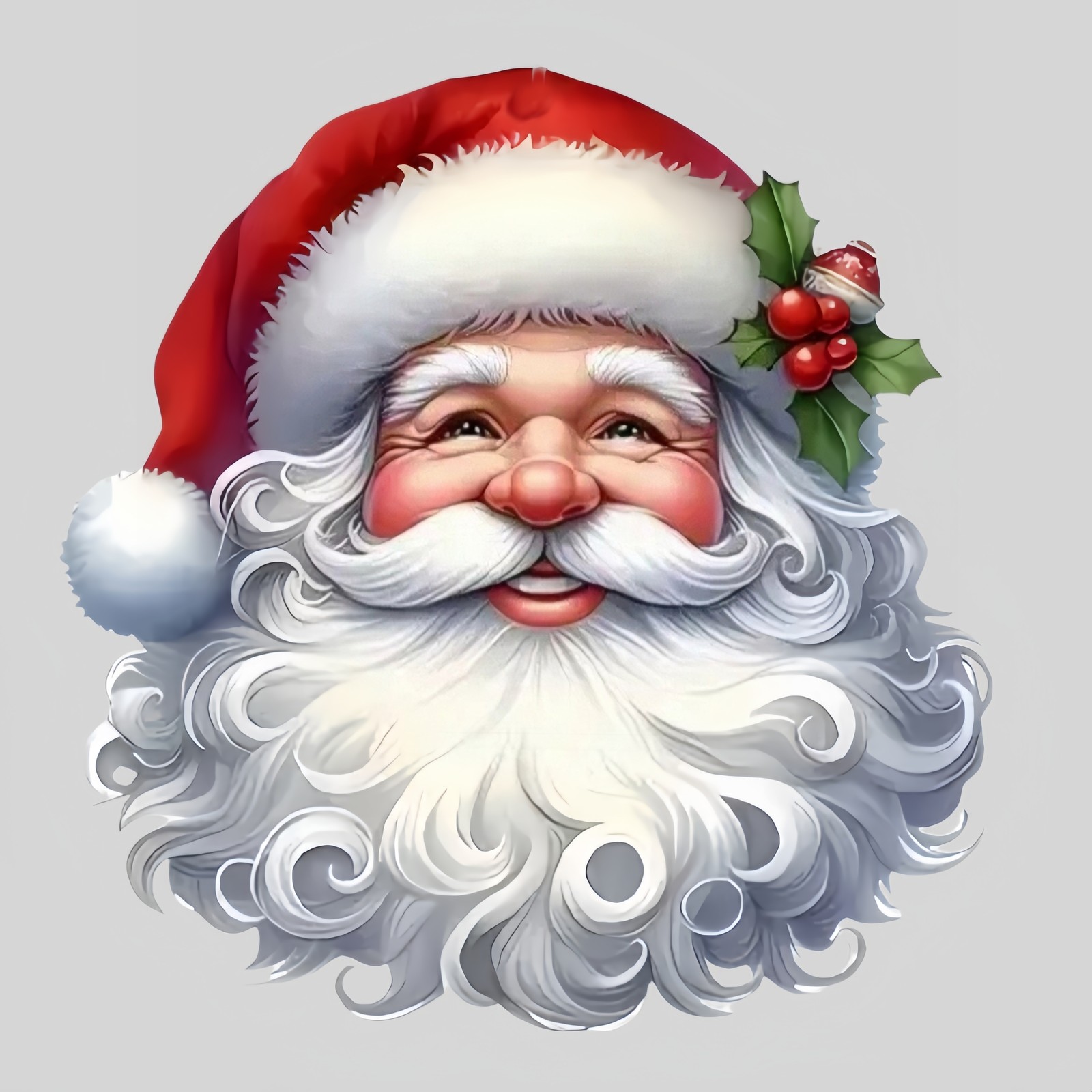 Lightweight User Friendly Maneuverable Decorative Waterproof Santa Claus Sticker