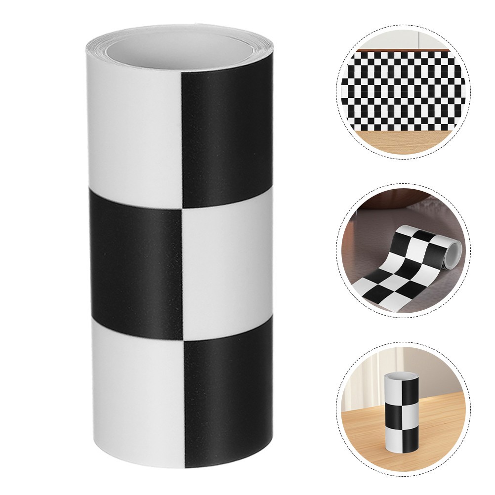 4 Rolls Peel and Stick Wallpaper – Checkered Flag Bulletin Board Borders Trim