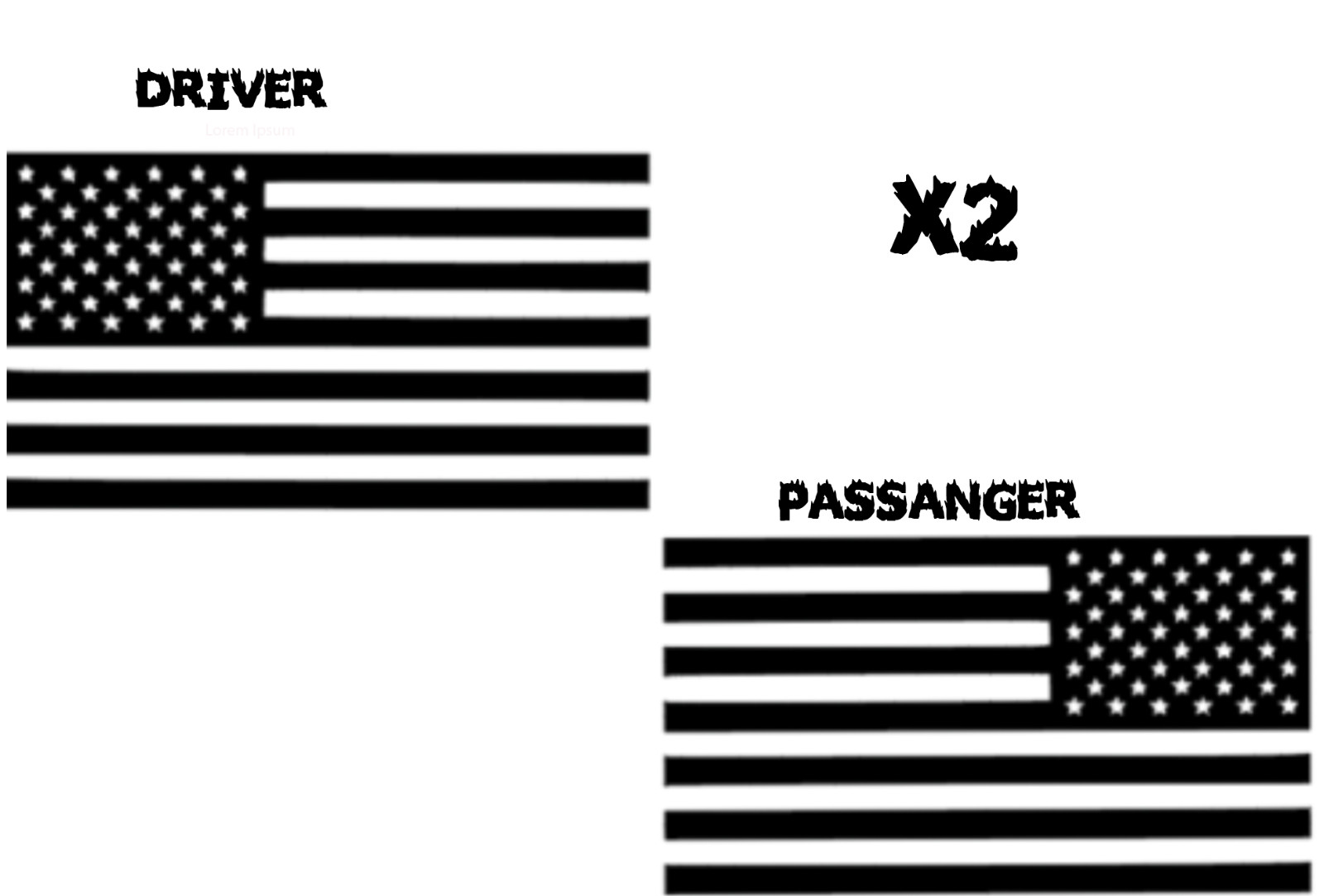 American USA US Flag Vinyl Decal Sticker Car Truck Window Fender Patriotic!!!!