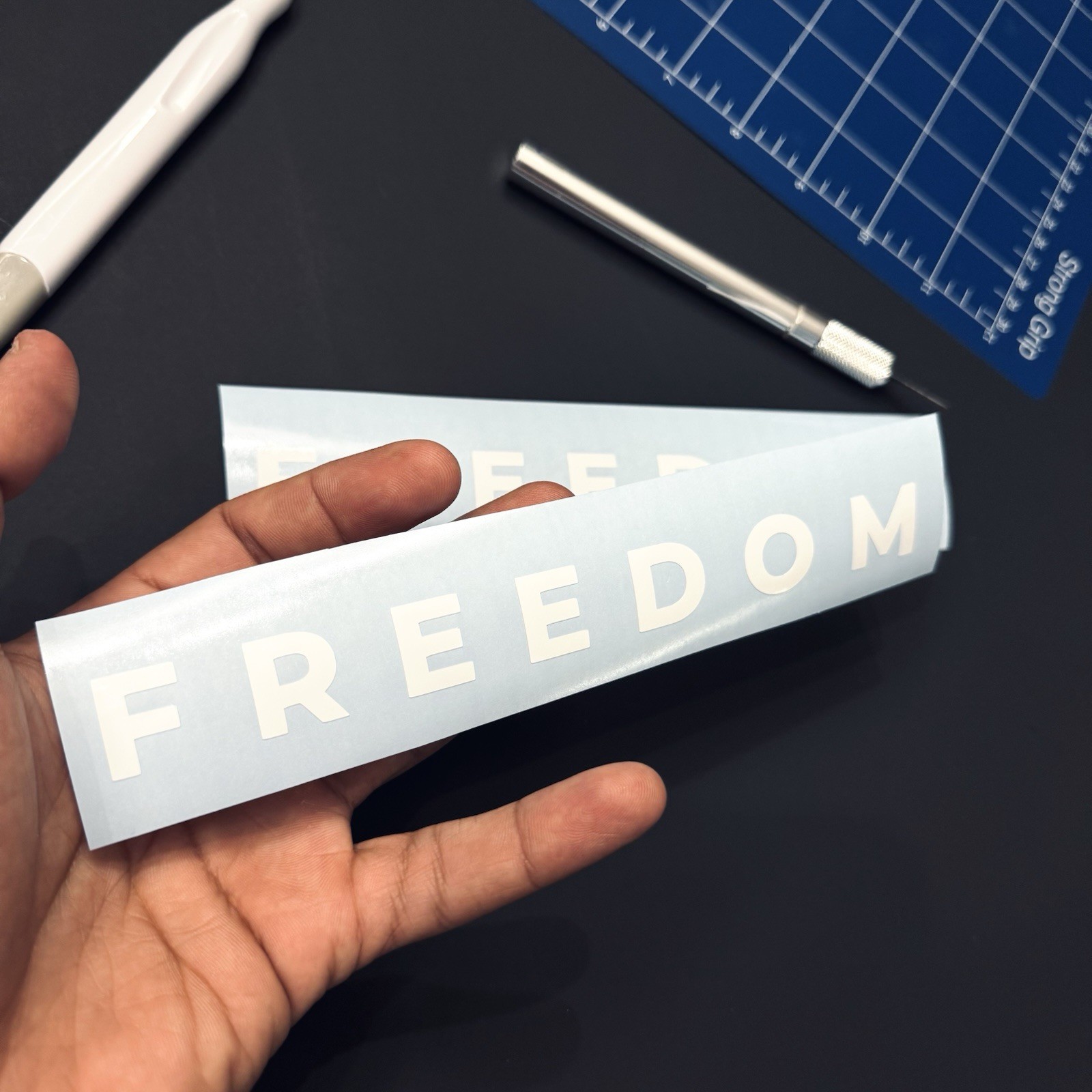FREEDOM Vinyl Decal Sticker USA Patriot Charlie Kirk – Multiple Sizes & Color