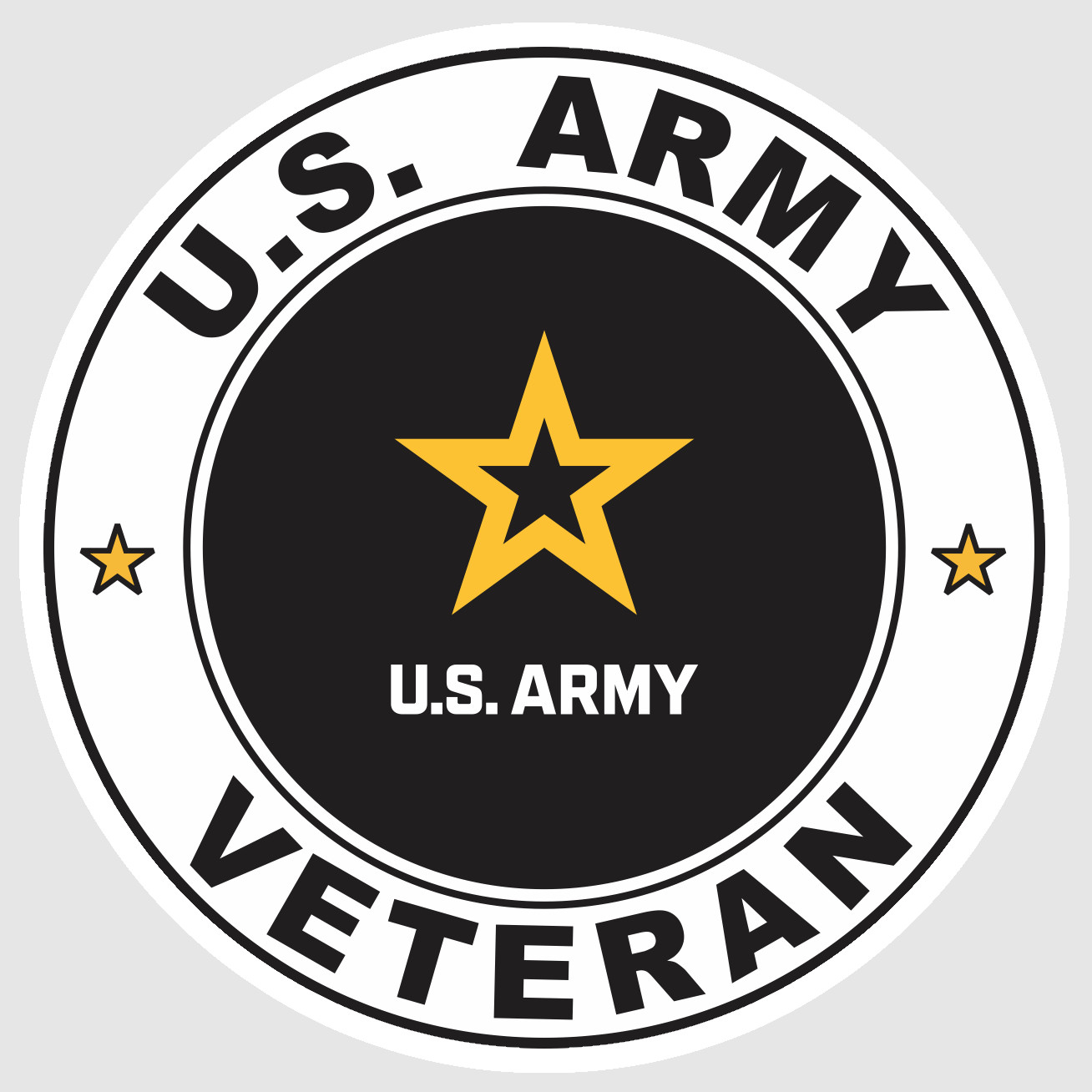 United States US Military Army Veteran Logo Seal Flag Vinyl Sticker/Decal 06