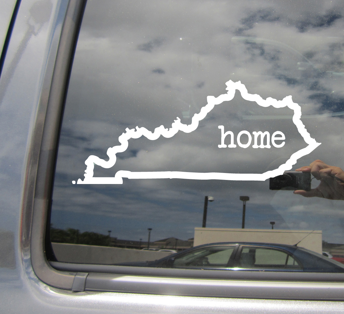 Kentucky State Home Outline KY Bluegrass Grass Vinyl Die-Cut Decal Sticker 07011