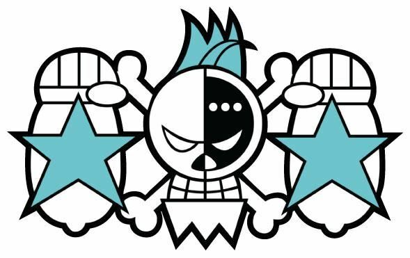 One Piece Franky Logo Flag Anime Car Motor Window JDM Decal Sticker 015