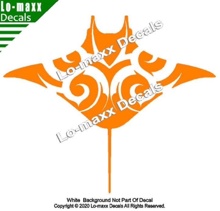 Manta Ray Fish Sea Life Seashore Ocean Beach Car Truck SUV Die Cut Vinyl Decal