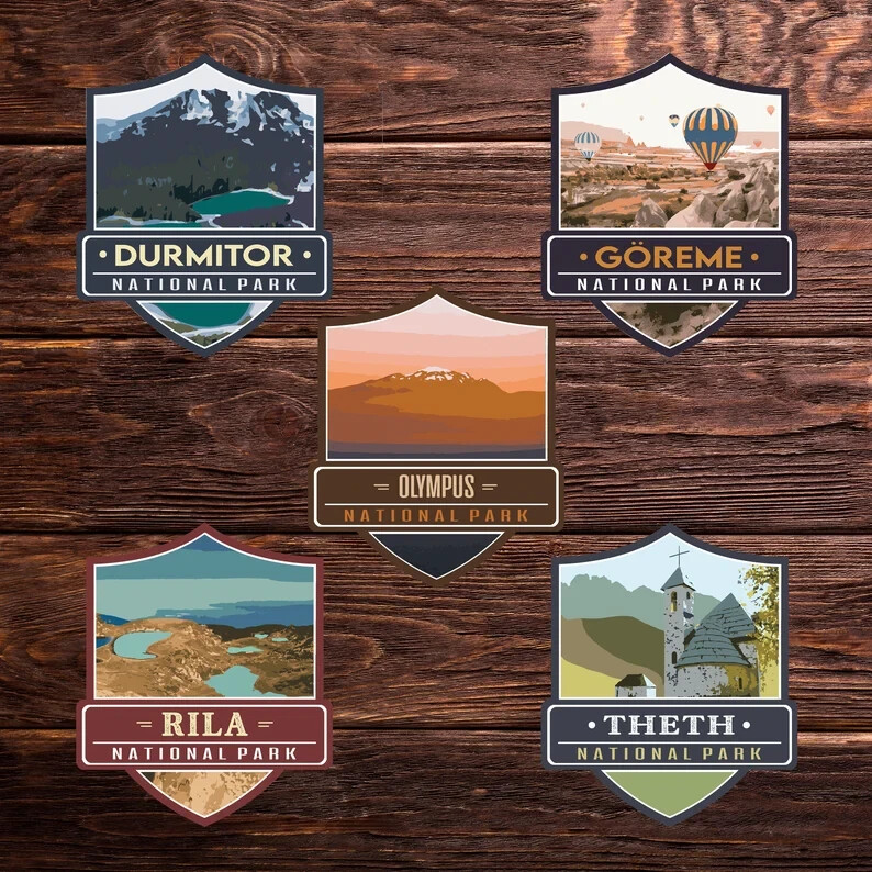Theth National Park Sticker – Albania Adventure Travel Collection