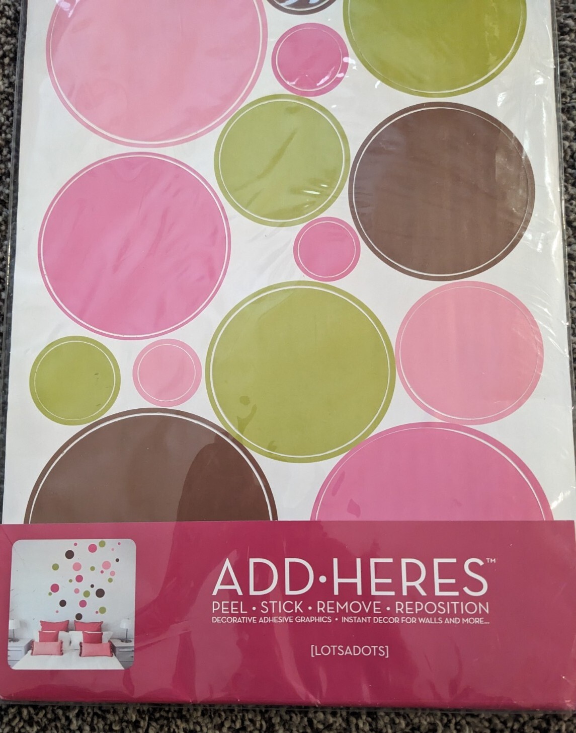 Lotsadots by Lot 26 Studio Peel And Stick Removeable Adhesive Graphic Wall Decor
