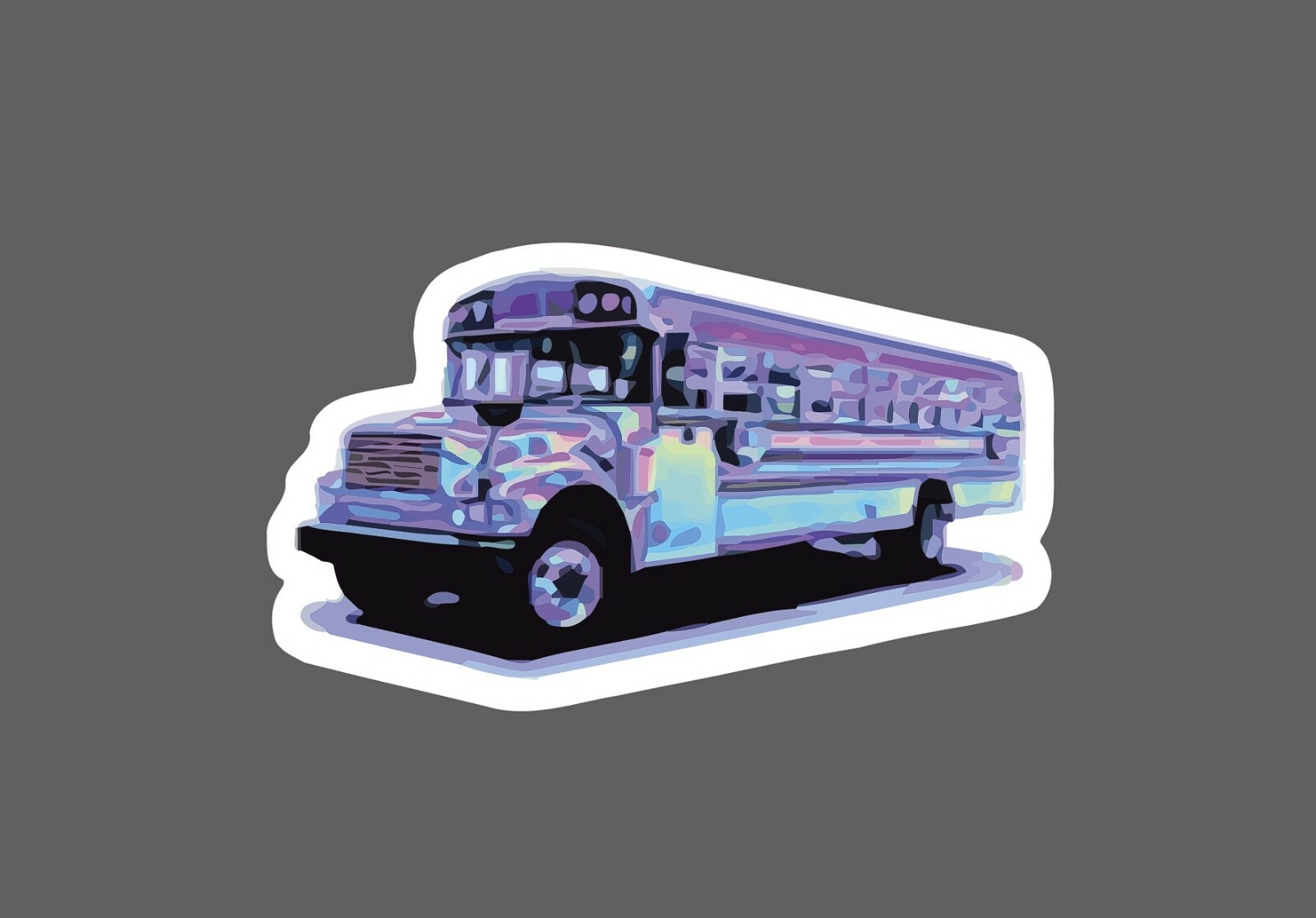 School Bus Sticker Trippy Ride Waterproof – Buy Any 4 For $1.75 Each Storewide!