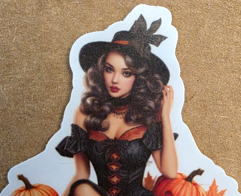 Halloween Sticker Girl Witch Vampire Ghost Gothic Pumpkins Punk Emo Anime Manga