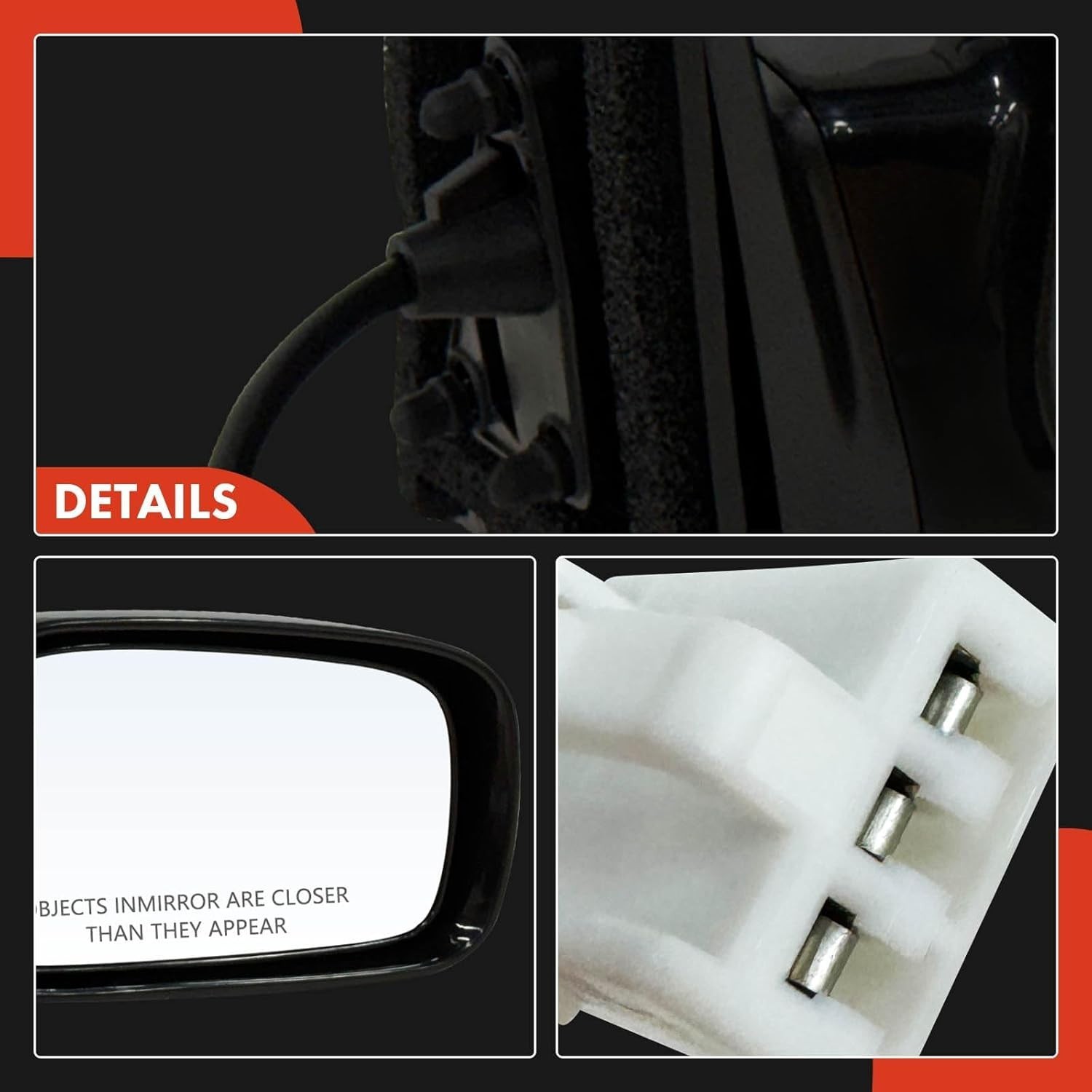 Right Passenger Side Power Door Mirror – Compatible with Toyota Corolla 2003 200