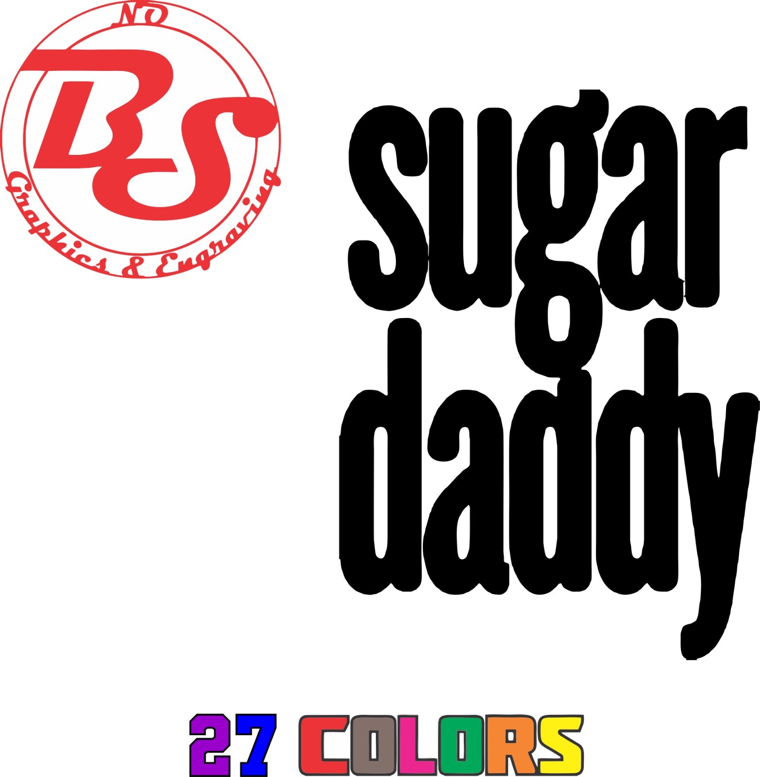 6" Sugar Daddy Decal Offensive Funny Rude Humor Adult Booty Joke JDM Meme noBS