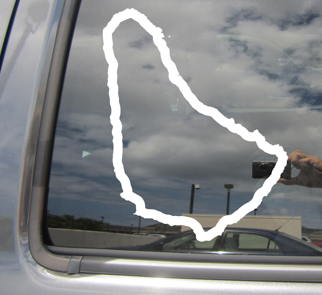 Barbados Country Outline Car Truck Bumper Window Vinyl Decal Sticker 07130