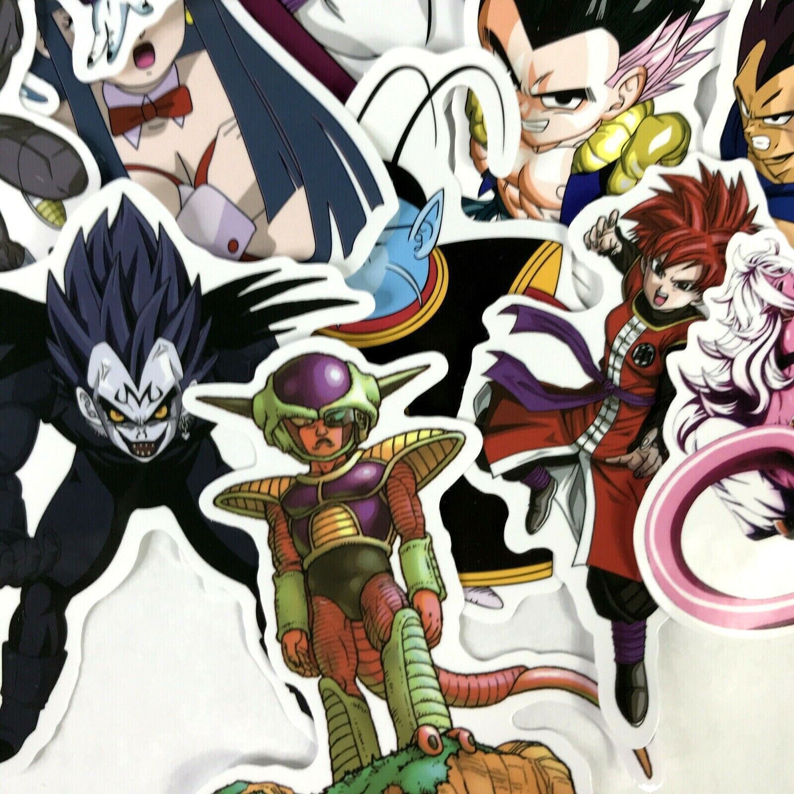 100 Piece Dragon Ball Z DBZ Character Bulma Goku Laptop Decal Phone Sticker Pack