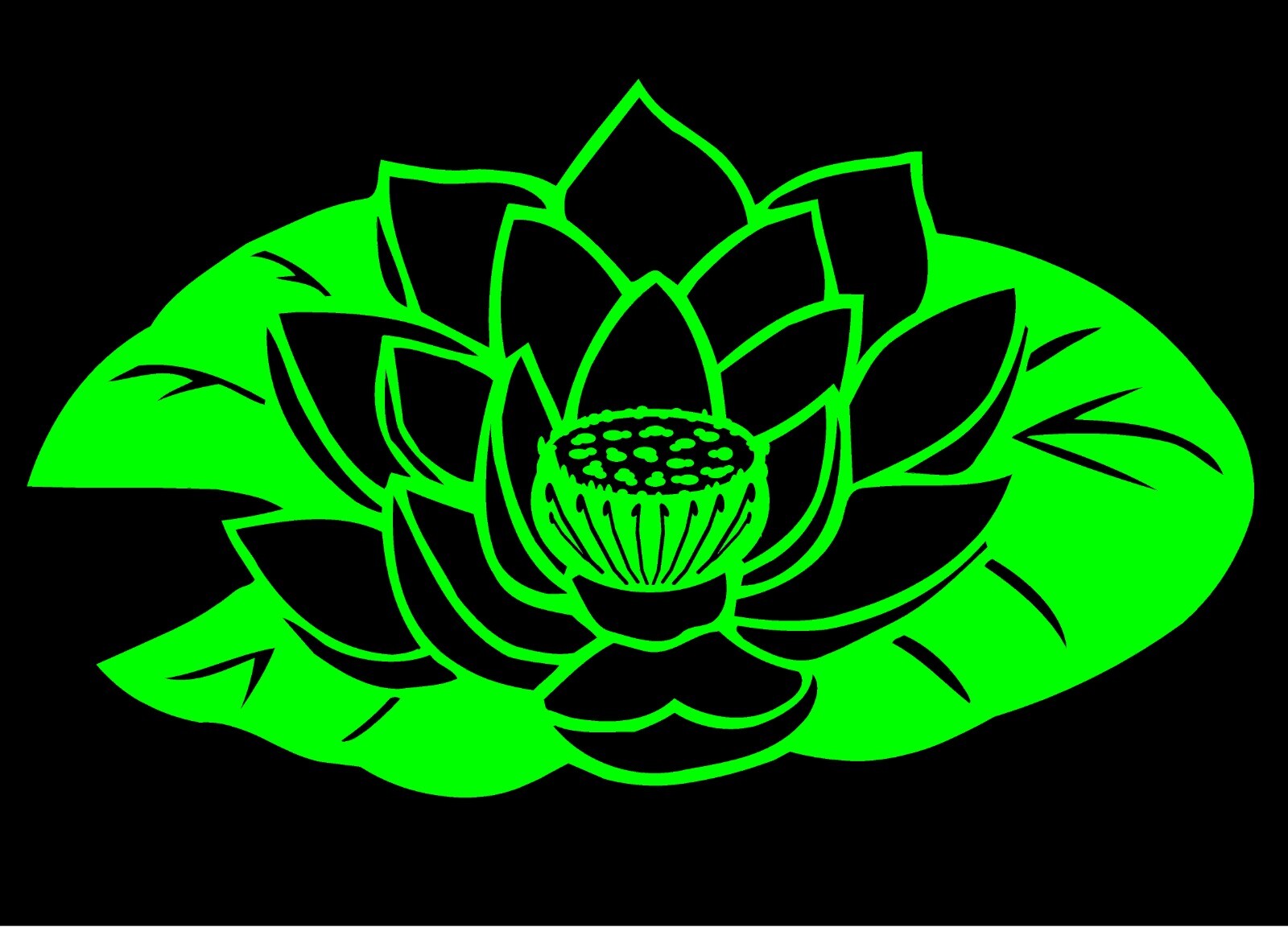 Lotus Flower Of Life Decal Style 2 vinyl car window sticker