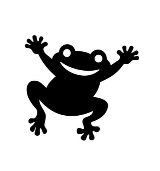 Cute Frog Splat Vinyl Decal Sticker Car Truck Window Laptop Water bottle Sticker