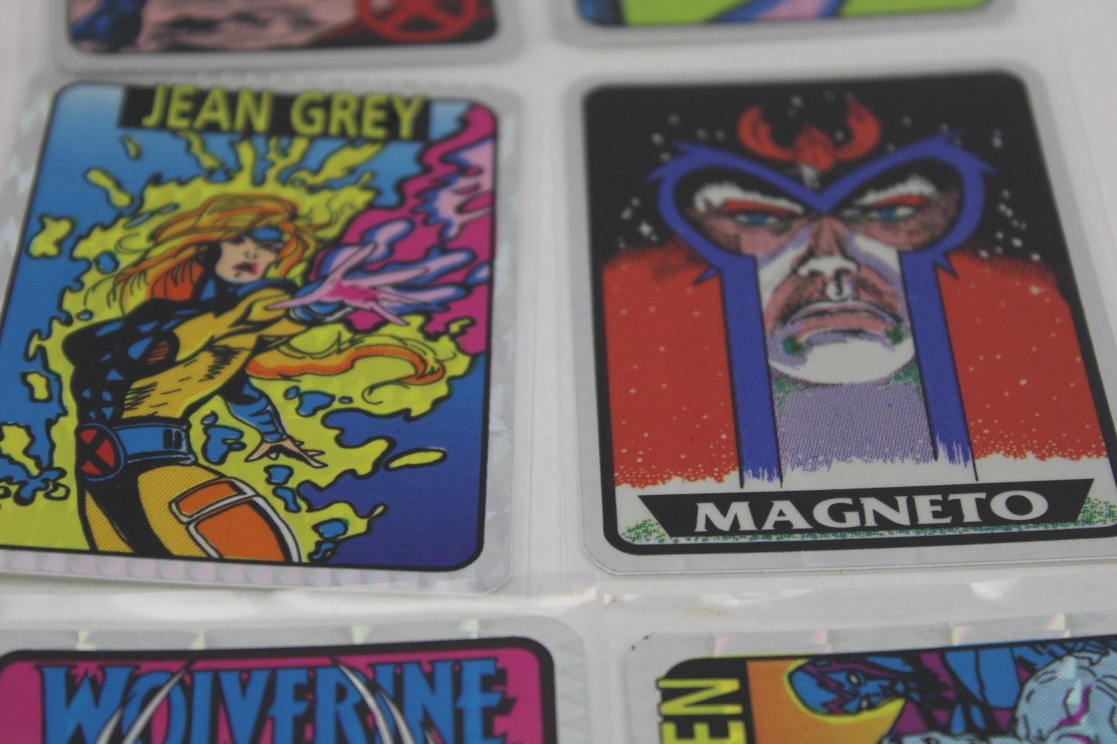 Lot: 32 Vtg Marvel X-Men Foil Prism 90s Vending Machine Stickers Kodak Rare Mint