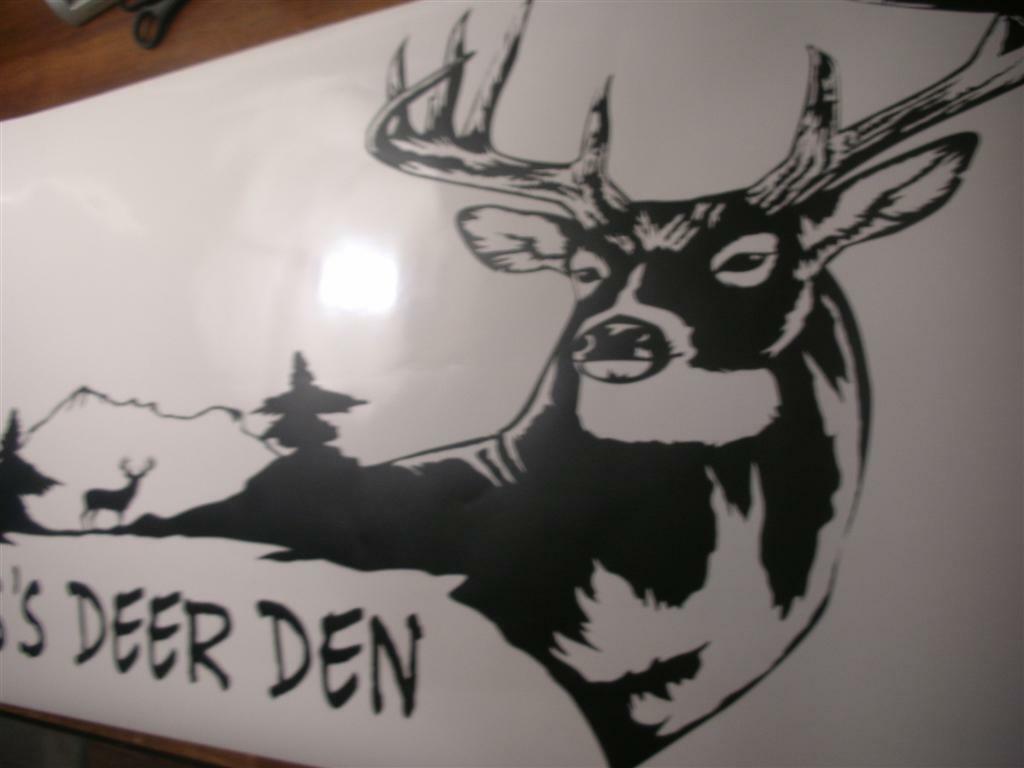 Deer Buck Family Hunting Wall Decals – Vinyl Stickers – Animal Mural – Man Cave