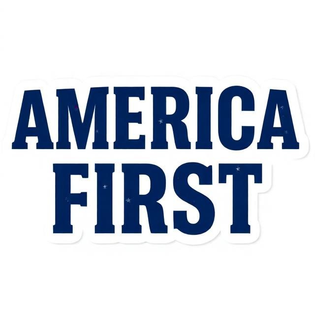 Bold Patriot Sticker America First USA Stars Conservative Decal