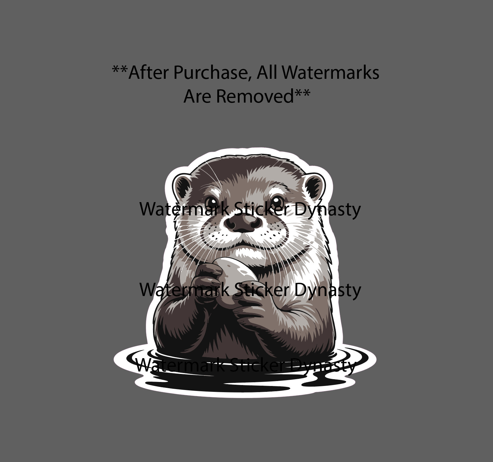 Otter Sticker Waterproof Decal River Rock Animal Outdoor Nature Wild Gift NEW