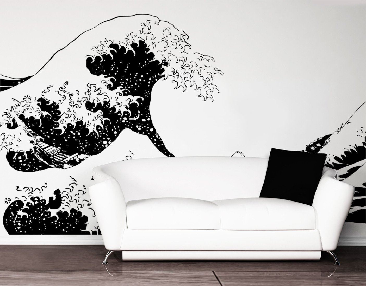 Japanese The Great Wave Off Kanagawa by Hokusai Wall Decal. Stickerbrand #363
