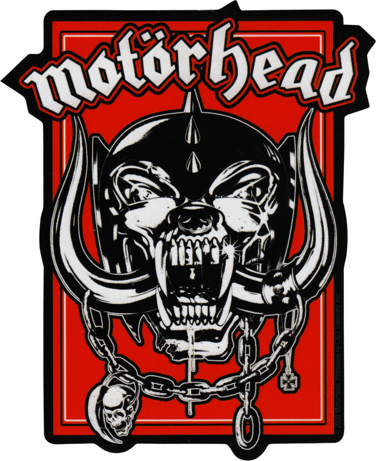 Sticker – Motorhead Red Warpig Logo Heavy Metal Rock Music Band 5" Decal #5751