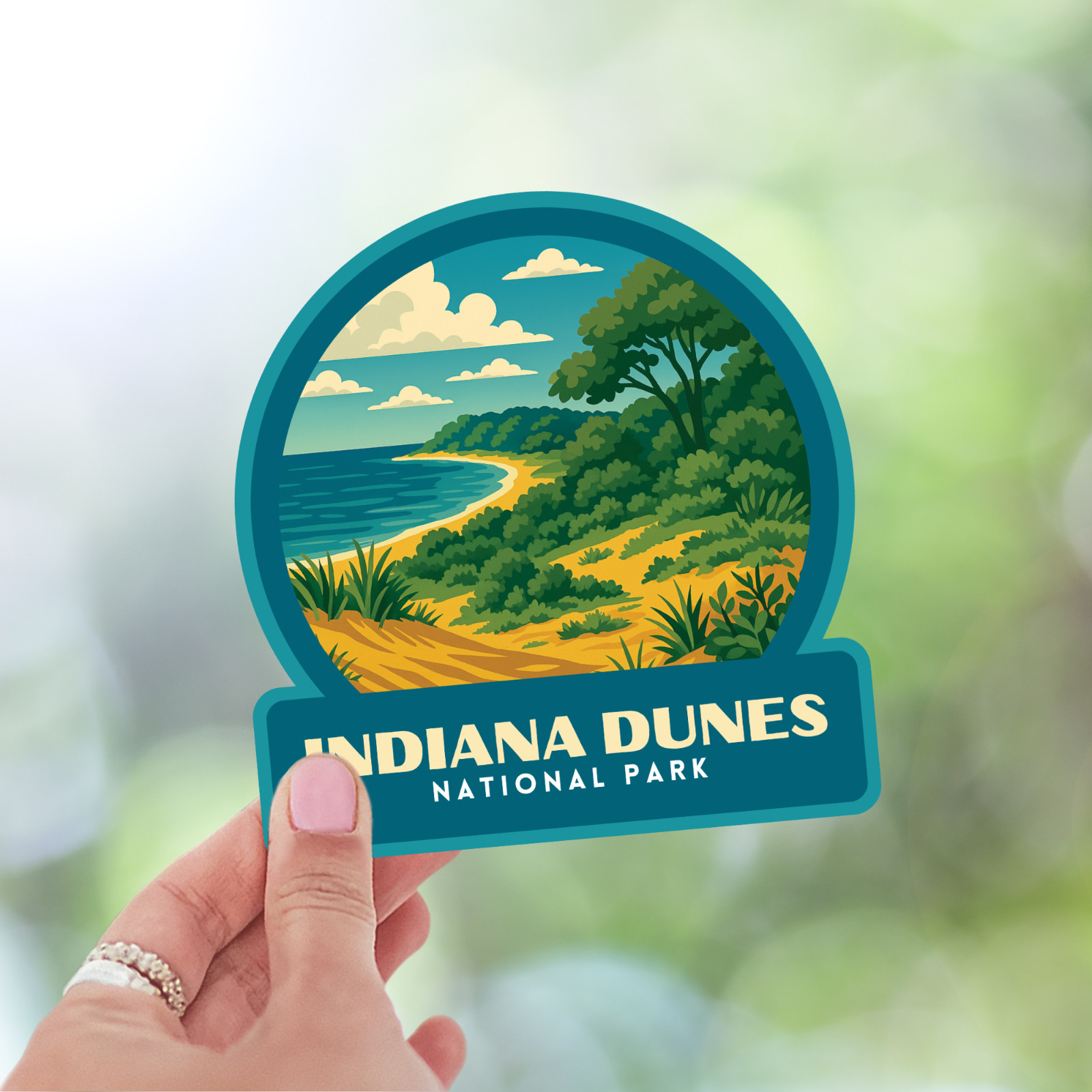 Indiana Dunes National Park Sticker Vinyl Decal Laptop Water Bottle Cooler