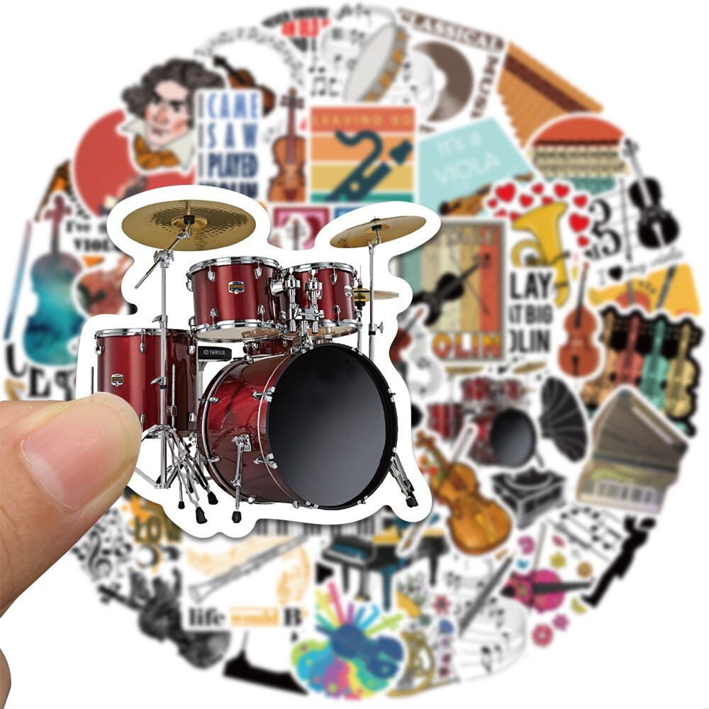 150pcs MUSIC INSTRUMENT Stickers,ORCHESTRA Flute Bassoon Reed Piano Violin147237
