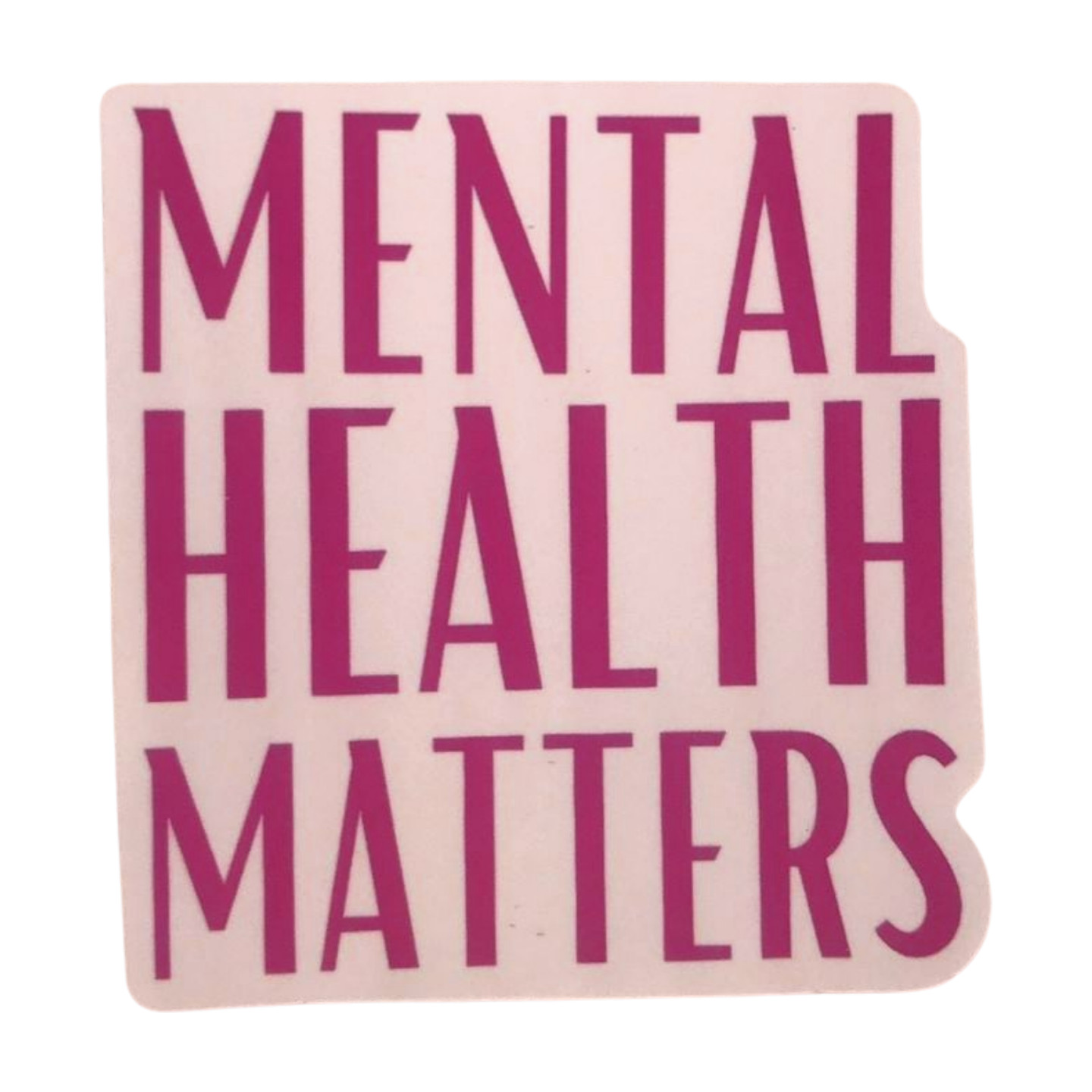 Mental Health Sticker: 'Mental Health Matters'
