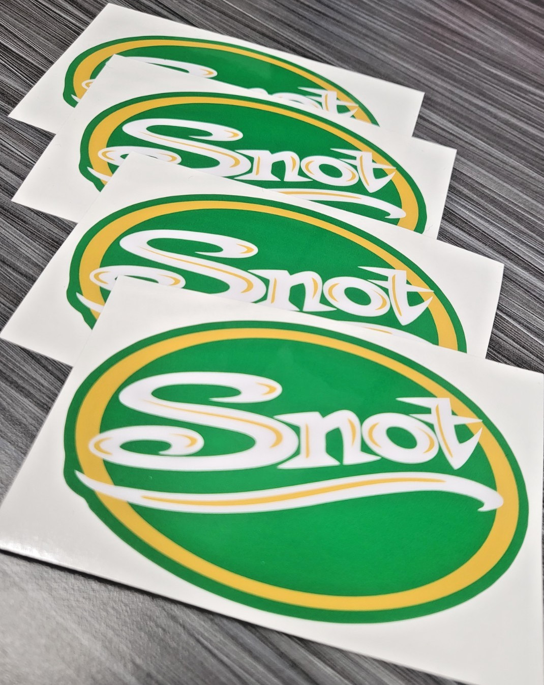 LAMINATED SNOT HEAVY METAL BAND STICKER