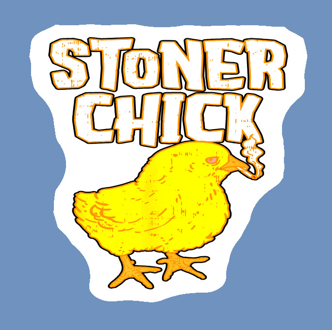 Vinyl Decal Chicken Pot Pie Weed Sticker Weatherproof UV Safe Added Layer