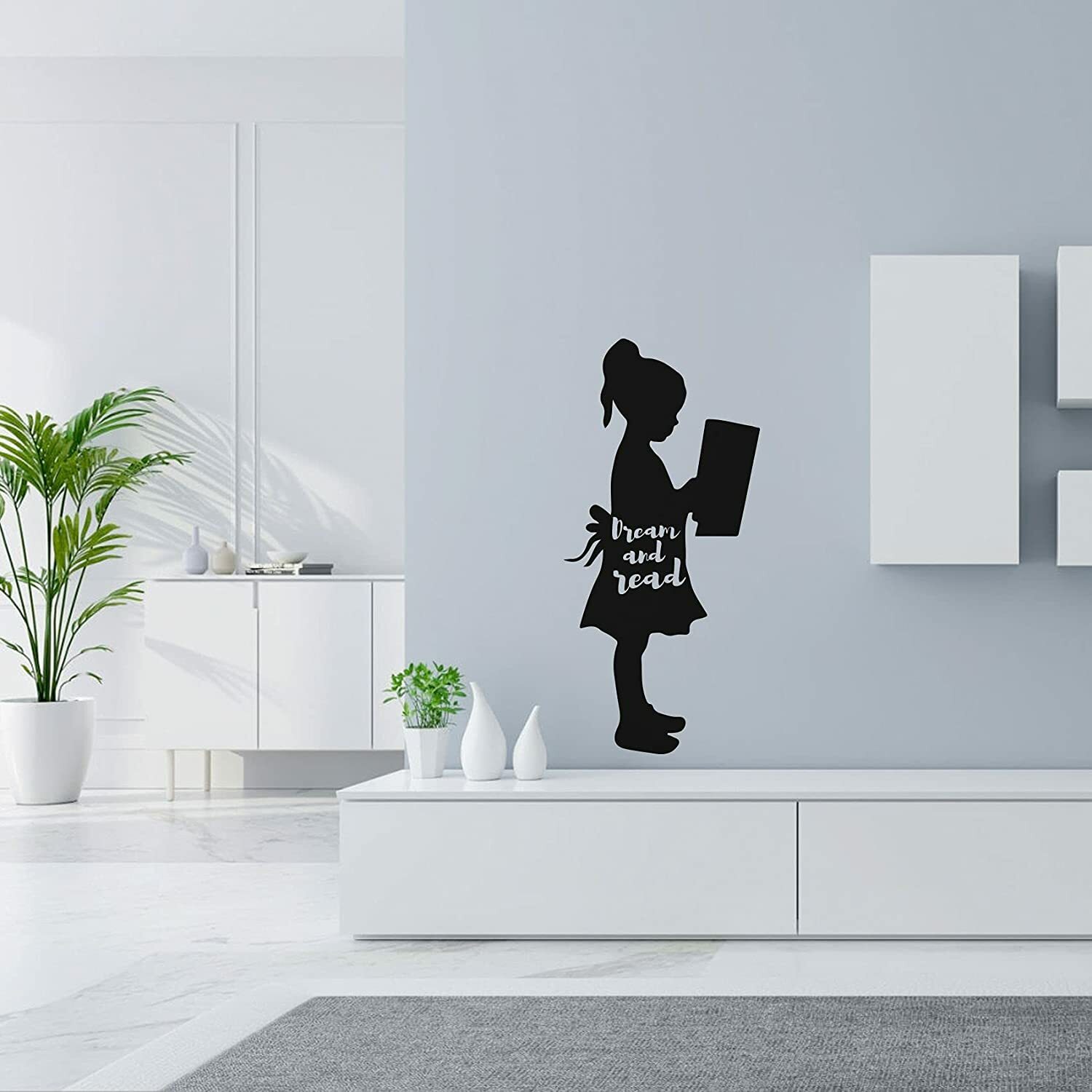 Dream And Read Quote Vinyl Design Wall Art Decal Boys Girl Kid Rooms Decor