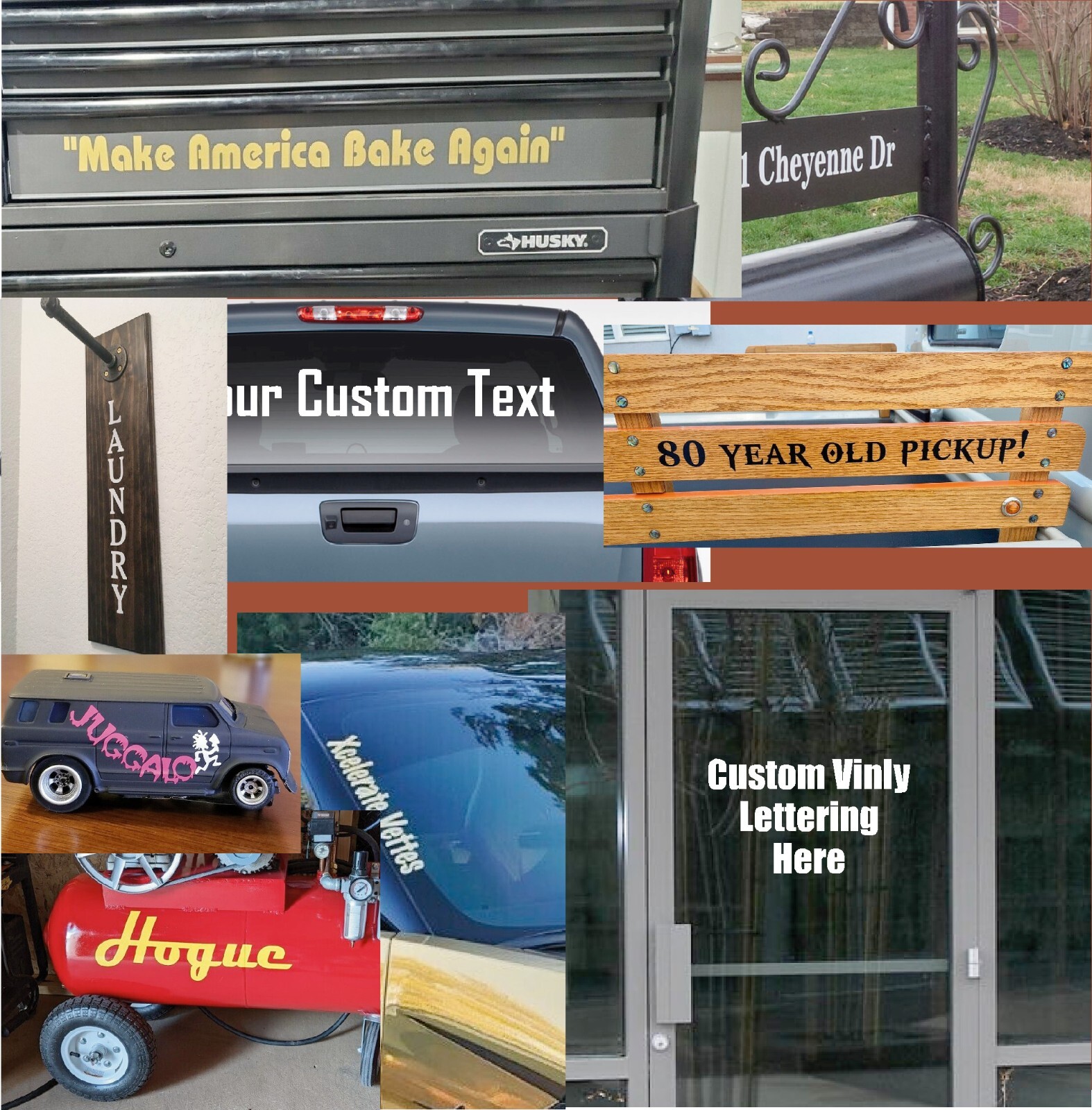 Custom Decal Vinyl Lettering Personalized Business Sign Text Name Vehicle Car
