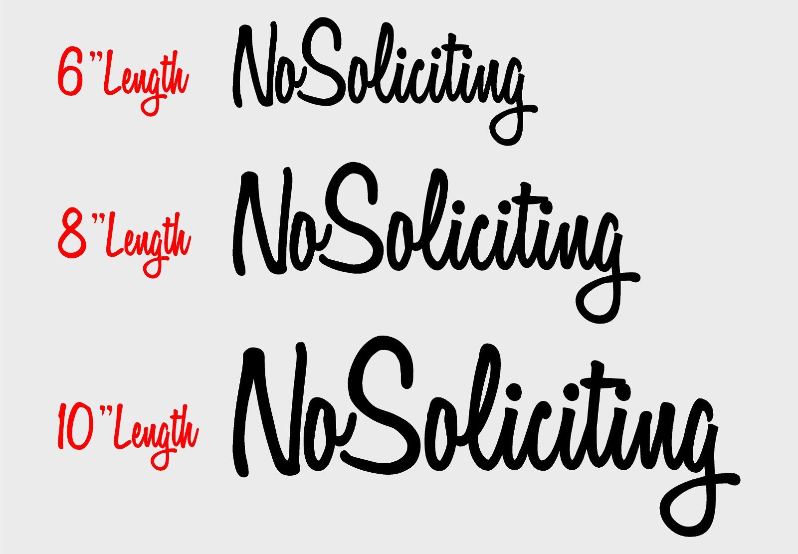 Please No Soliciting Door Decal Front Glass Wood Metal Door Sticker Decor