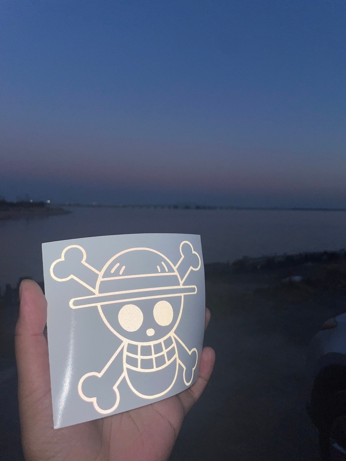 Luffy Pirate Anime Car Decal JDM Vinyl Sticker Reflective Oil Slick 55+ Colors