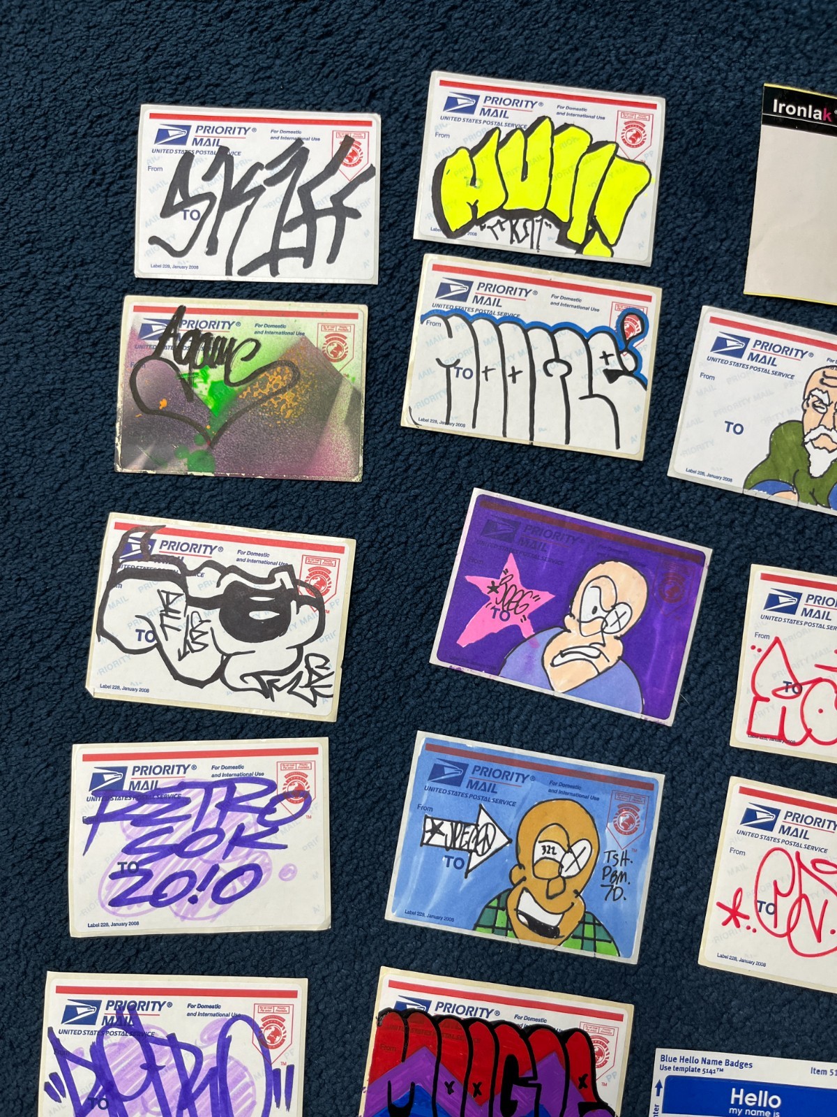 VTG Graffiti Street Art Sticker Pack Loose Lot Collection Label 228 x29 1404