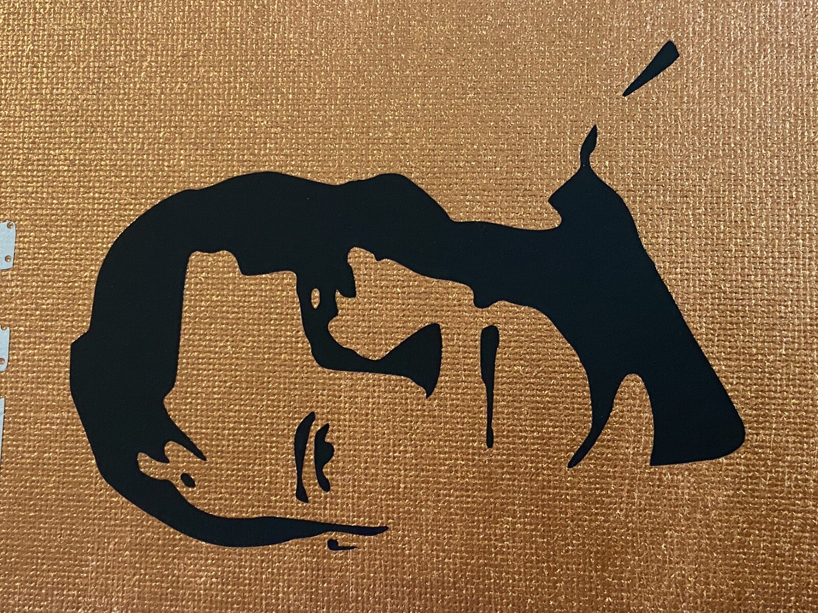 Handcrafted Star Trek Kirk & Spock Vinyl On Canvas 9×12 Signed Artwork B