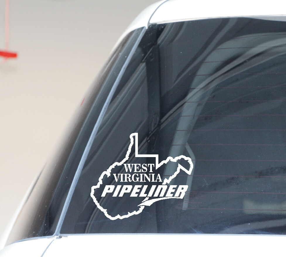 WEST VIRGINIA PIPELINER PIPE LINER DECAL VINYL STICKER VEHICLE GRAPHIC STATE MAP